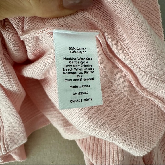 Talbots Women’s Ribbed Boatneck Dolman Sleeve Lightweight Sweater - Picture 5 of 5